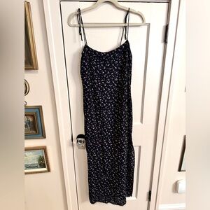 REFORMATION Floral Navy Sundress